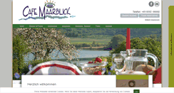 Desktop Screenshot of cafe-maarblick.de